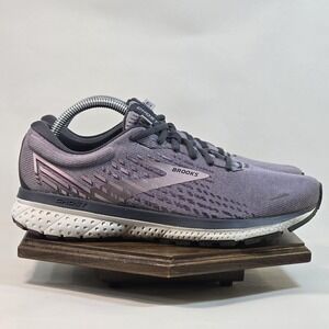 Brooks Ghost 13 Shoes Womens Size 9.5 Purple Gray Running DNA Loft 120338 1B 580